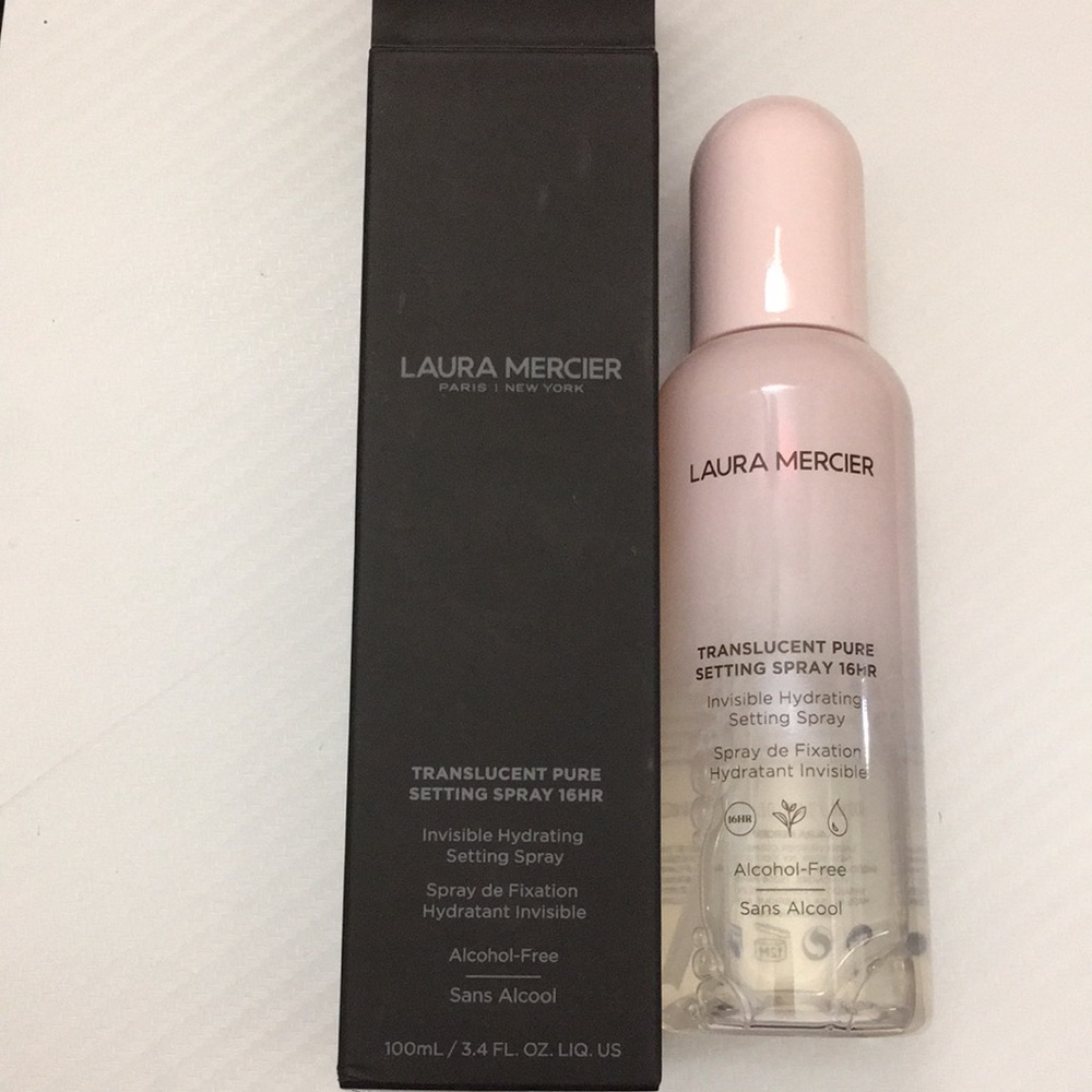 NEW Laura mercier Translucent Pure Setting Spray in Pale Pink Bottle